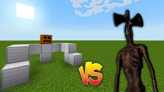 Mega Iron Golem vs Siren Head in Minecraft