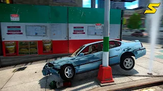 GTA 4 Car Crashes - Crash Testing Real Car Mods Ep.65