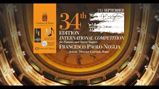 XXXIV International Competition for Pianists and Opera Singers Francesco Paolo Neglia