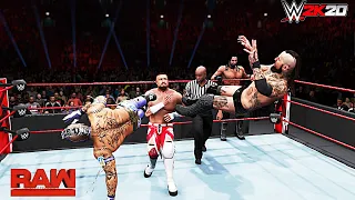 Rey Mysterio & Aleister Black vs Seth Rollins & Buddy Murphy-Tag Team Match- WWE-2K20-GAMEPLAY