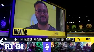 Evil Geniuses vs Dignitas - Game 1 | Round 1 Playoffs S11 LCS Summer 2021 | EG vs DIG G1