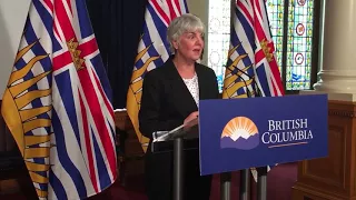 BC finance minister Carole James reacts to Ottawa's budget.