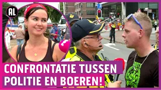 Politie toont geen enkele genade voor boze boeren!