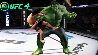 UFC4 Bruce Lee vs Incredible Hulk EA Sports UFC 4 - Epic