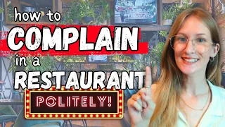 Advanced Conversation in A RESTAURANT - Listening and Vocabulary