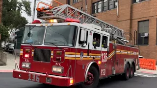 *PA300* FDNY Engine 287 and 2001 Ladder 136 Spare Responding To A Gas Odor