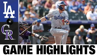 Dodgers vs. Rockies Game Highlights (9/23/21) | MLB Highlights