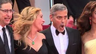 Roberts, Clooney, and Foster walk Cannes red carpet