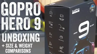 GoPro Hero 9 Proper Unboxing // Size & Weight Comparisons