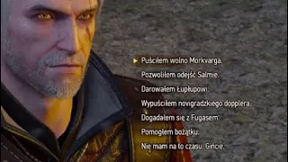 Geralt rozmawia z potworami o tym jak oszczędził inne potwory - Wszystkie opcje dialogowe