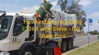 Hawkesbury recycling 2364 with Steve - full stuck bins