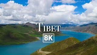 🤯 TIBETAN PLATEAU in 8K by DRONE (8K Drone Video)(Relaxing Music)