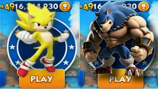 Sonic Dash - Super Sonic VS Omega Dash _ Movie Sonic vs All Bosses Zazz Eggman