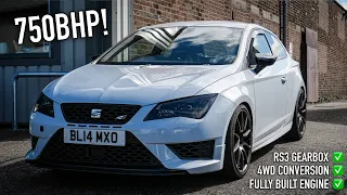750BHP 4 WHEEL DRIVE CONVERTED! VRS Fully Built A ONE-OFF RS3 Seat Leon Cupra