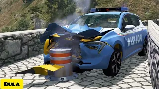 ТАЧКИ ПРОТИВ БОЛАРДОВ В ИГРЕ-BeamNG.Drive ЧТО ПРОИЗОЙДЁТ? #1