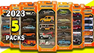 Showcase - 2023 Matchbox 5 Packs Lineups, City Drivers, Adventure, European Highways & Many More