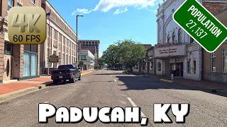 Driving Around Downtown Paducah, KY in 4k Video