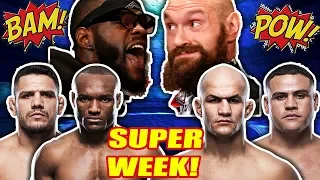 🔴 SUPER FIGHT WEEK | WILDER VS FURY + USMAN VS RDA + TUIVASA VS DOS SANTOS | LIVE CHAT!