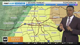 Severe weather threat increases Wednesday