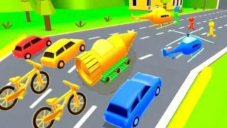 Shape Shifting Cycle Motorcycle Car 🚗 Race🏁 Gameplay Walk-through Funny Race new hyper casual game