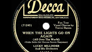 1942 HITS ARCHIVE: When The Lights Go On Again (All Over The World) - Lucky Millinder (Trevor Bacon)