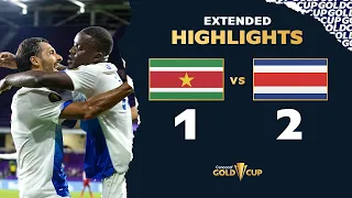 Extended Highlights: Suriname 1-2 Costa Rica - Gold Cup 2021