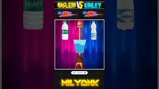 💦 BISLERI VS KINLEY🍺| BEST WATER🍷| Kinley Vs Bisleri best water| #bisleri #kinley #shorts #viral