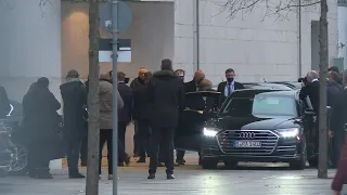 Angela Merkel leaves German chancellery after handover ceremony with Olaf Scholz | AFP