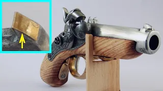 モデルガンの摩耗した亜鉛合金の部品に金属板を張り付けて耐久性も向上させる修理方法　How to repair worn zinc alloy parts of a replica gun