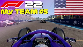 FIRST DROPS OF RAIN! - F1 22 My Team Career Mode #5: Miami