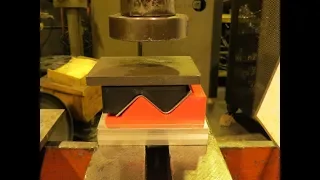 Bending / Forming Steel with 3D Printed Tools & Hydraulic Press