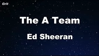 The A Team - Ed Sheeran Karaoke 【No Guide Melody】 Instrumental