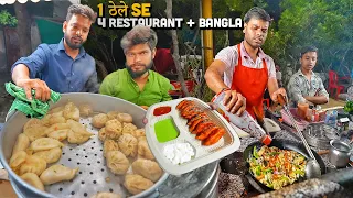 Indian Street Food se बनाया बंगला & 4 Restaurant 😍 Extravaganza Pizza, Makhani Momos, Fire Rolls 🤤