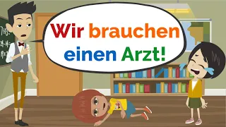 Deutsch lernen | Was ist mit Sarah? | Wortschatz und wichtige Verben