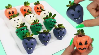 How to Make Halloween Themed Chocolate Covered Strawberries | Fun & Easy DIY Desserts!