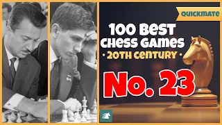 Gligoric vs Fischer, 1961 || 100 Best Chess Games of the 20th Century