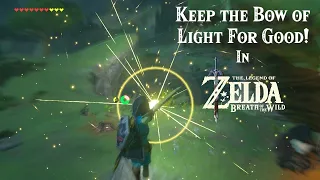 How to Keep the Bow of Light OUTSIDE THE FINAL BATTLE in the Legend of Zelda Breath of the Wild!