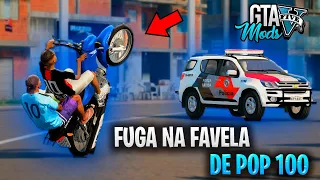 FUGA NA FAVELA DO PARAISOPOLIS COM MEU PAI NA GARUPA NO GTA 5