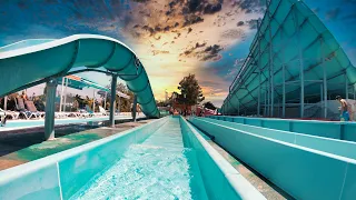 【4K】  Tunnel Free Fall waterslide at Dolu Su waterpark