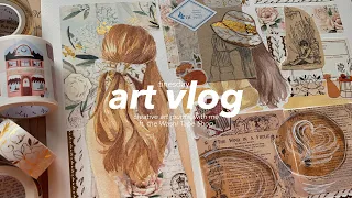 art vlog 📜🍂 creative journal with me ft. the Washi Tape Shop