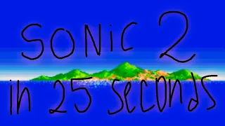 Соник 2 за 25 секунд | Спрайт анимация | Blacker