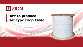 How to produce Flat Type Drop Cable // Fiber optic cables production line
