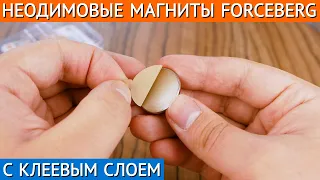 Неодимовые магниты Forceberg с клеевым слоем