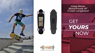 Globe Blazer Black/Purple 26" Cruiser Longboard