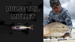 RAW: Giant redfish on the new Pulse Tail Mullet (Cast,Hookset,Land)