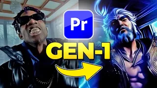 Premiere Pro And GEN-1 AI Tutorial: CGI Effect For Music Video - Runway AI Tutorial