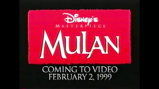 Mulan - 1999 VHS Trailer