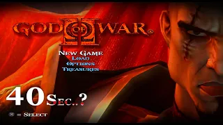 God of War 2 Hacked Speedrun Very Hard Under 40Sec..??