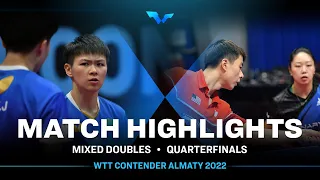 Lin Yun-Ju/Chen Szu-Yu vs Jishan Liang/Lily Zhang | XD | WTT Contender Almaty 2022 (QF)