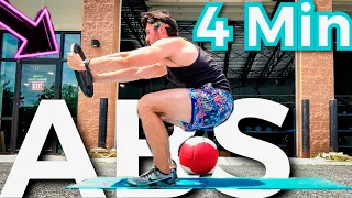 CAN YOU DO THIS - "ADVANCED ATHLETE" 4 MIN ABS WORKOUT?